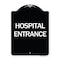 Signmission Hospital Entrance Heavy-Gauge Aluminum Architectural Sign, 24" H, BW-1824-24455 A-DES-BW-1824-24455 - alternate 1